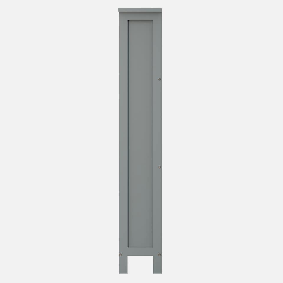 image 1 of Bergen Three Tier Shoe Cabinet | Grey | Grey