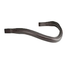 Velociti Rapida Leather Curved Horse Browband - Havana - Cob