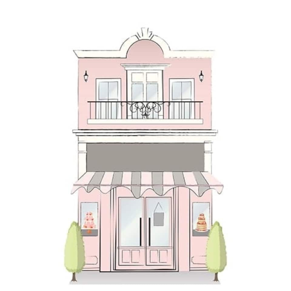 image 1 of French Patisserie Star Mini Cardboard Cutout 97cm