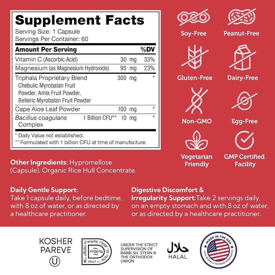 image 1 of Daily Cleanse, Digestive Cleanse & Detox Formula Unflavored, 60 c