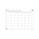 image 1 of Glass Dry Erase Magnet Whiteboard Monthly Calendar Planner for Refrigerator
