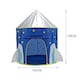 image 5 of Living and Home Round Kids Playhouse SpaceshipTent for Boys - Blue