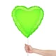 image 2 of Lime Green Heart Shape Foil Helium Balloon 46cm / 18 in
