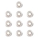 image 1 of ValueLights 10 Pack IP67 Rated 40mm Warm White LED Round Decking Kitchen Plinth Lights Kit