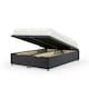 image 1 of Graphite Plush Velvet Ottoman Base King Size N/A