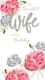image 2 of Beautiful Embellished & Foiled Roses Champagne Wife Birthday Card