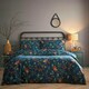 image 1 of Portfolio Home Dalby Robins Holly Soft Easy Care Bed Linen Bedding Duvet Cover Quilt Set With Pillow Case Blue | Single