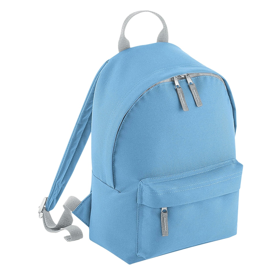 image 1 of Bagbase Fashion Mini Backpack - Sky Blue/Light Grey - One Size