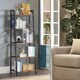 image 6 of 5 Tier Free Standing Bookcase Shelf Brown Brown | One Size