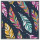 image 4 of Retro colour feathers (Picture Frame) Brown | Oak | S