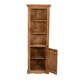 image 4 of Artistry Mango Wood Corner Bookcase | Brown | Brown