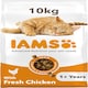 image 1 of IAMS Complete Dry Cat Food for Adult 1+ Cats with Chicken 10 kg