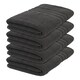 image 1 of Nicola Spring Cotton Bath Towels - 135cm x 70cm - Charcoal - Pack of 4