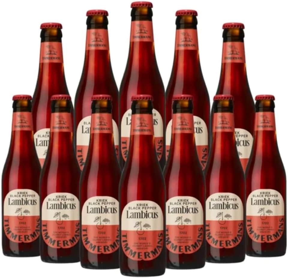 Timmermans Lambicus Kriek Black Pepper Belgian Fruit Beer 12 x 330ml