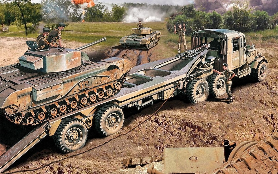 Airfix Vintage Classics British Scammell Tank Transporter (1:76)