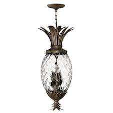 Plantation 4 Light Ceiling Pendant Pearl Bronze, E14