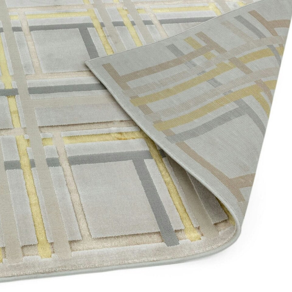 image 1 of Modern Rug, Striped Tartan Rug for LivingRoom, DiningRoom Rug, 8mm Thickness Anti-Shed Abstract Rug-200cm X 290cm