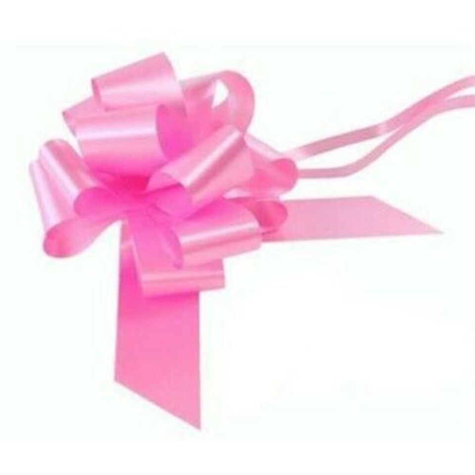 image 1 of 60Pcs 30mm Light Pink Pull Bows Decorations