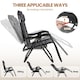 image 5 of Yaheetech 2-Piece Zero Gravity Chairs with Sunshade & Side Tray-Grey | Grey | Grey | One Size