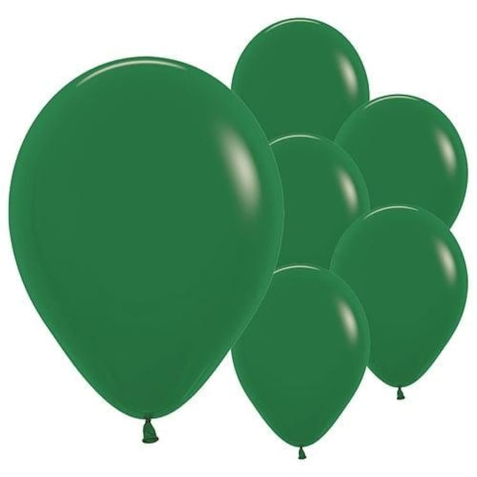image 1 of Fashion Solid Forest Green Sempertex Biodegradable Latex Balloons 30cm / 12 in - Pack of 50
