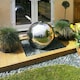 image 4 of Primrose Polished Stainless Steel Sphere Water Feature Lights No Reservoir 120cm