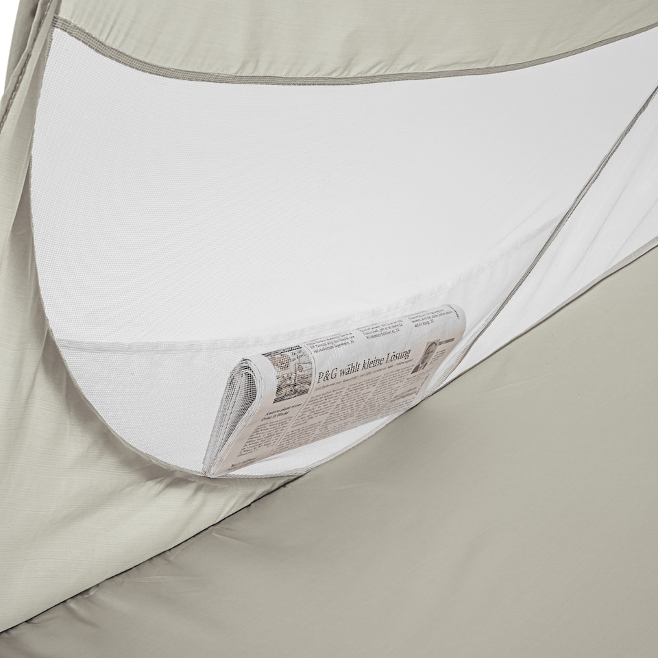 image 1 of Tent Angelika - pop-up beach shelter, fiberglass poles | Grey | grey | 245 x 145 x 95 cm | 1