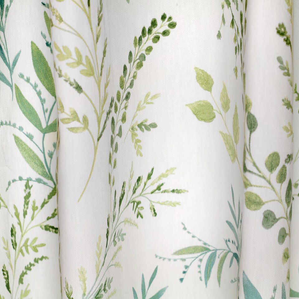 image 1 of Fusion Fernworthy Eyelet Curtains Green