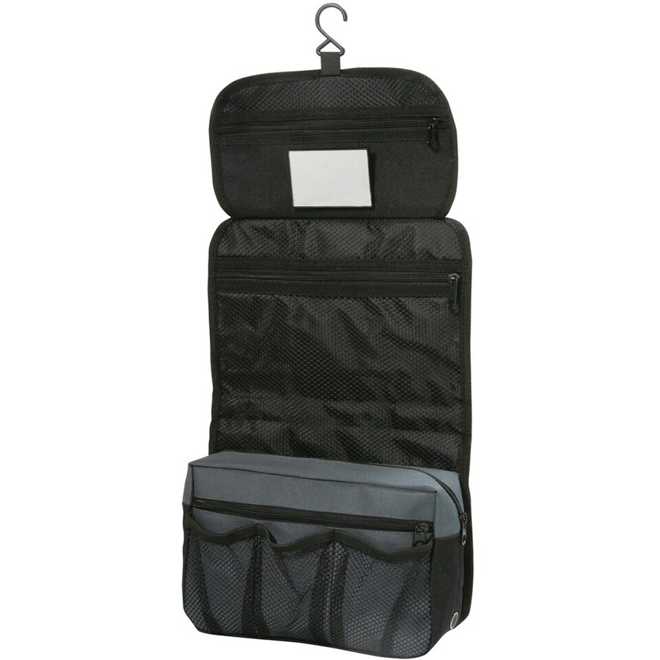 image 1 of Shugon Bristol Folding Travel Toiletry Bag - 4 Litres - Dark Grey/Black - One Size