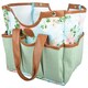 image 2 of Rose Pattern Gardening Stool With Tool Storage Multi
