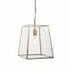 image 1 of Hurst Pendant Bright Nickel Plate & Clear Glass 1 Light Dimmable IP20 - E27