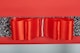 image 4 of FURNISHED Blackout Roller Blind with Black Glitter Trim and Red Bow Trimmable Window Shade | Red | Red | (W) 140cm x (L) 165cm