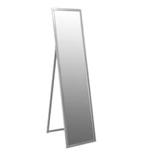 Harbour Housewares Square Full-Length Mirror - 137cm x 35.5cm - Silver | Silver | Silver