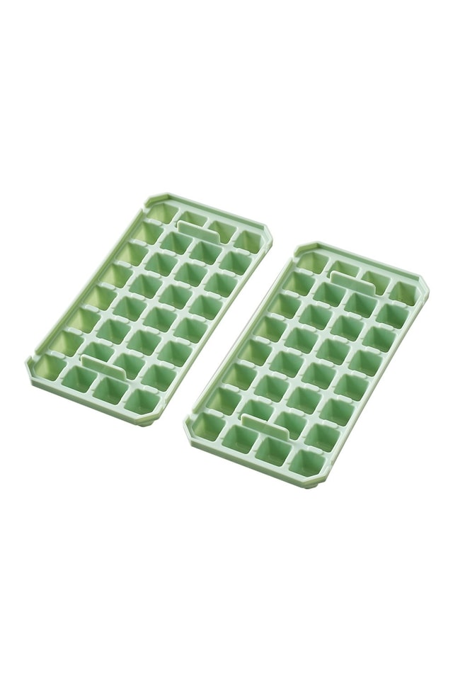 image 1 of Living and Home 64-Grid Press Type Ice Cube Mold Box
