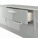 image 7 of Windsor 2 Door 2 Drawer Wide TV Unit in Grey Gloss & Dusk Grey (Ready Assembled) | Grey | Grey Gloss / Dusk Grey