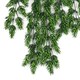 image 4 of Pack of 6 x Hanging UV and Fire Resistant Artificial Clustered Fern Plant 128cm