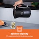 image 3 of 1.7L Illuminating Electric Kettle 3000W Rapid Boil Cordless Jug Kettle | Black, Aurora Collection
