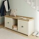 image 10 of GFW Lancaster 2 Door Shoe Bench - Cream