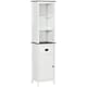 image 6 of kleankin Freestanding Tallboy Storage Unit W/ Drawer Single Door