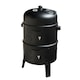 image 1 of KCT Upright BBQ Smoker Charcoal Barbecue Outdoor Garden Barbeque Grill Large 3 in 1 Tier for Meat Fish Food Vertical Cooking