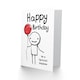 image 2 of Special Stick Man Red Balloon Simple Nephew Birthday Card