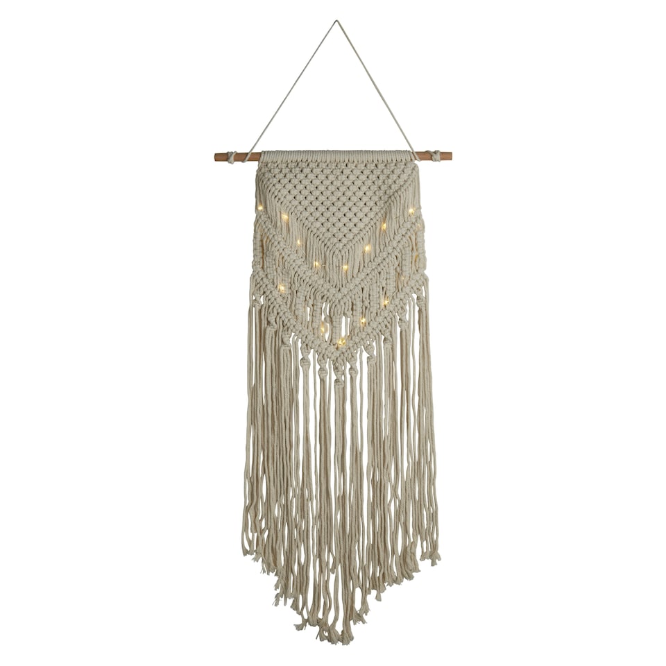 image 1 of Led Macrame Dream Wall Hanging