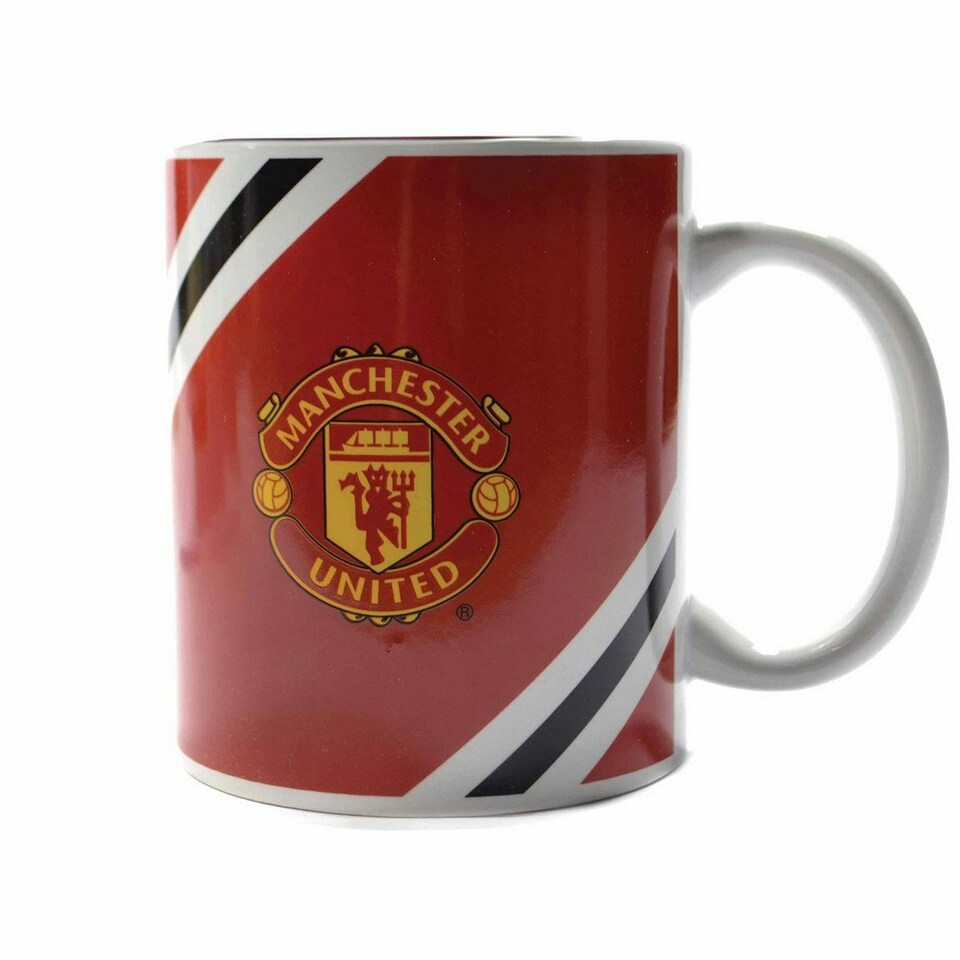 image 1 of Manchester United FC Core Stripe Mug - Red/Black/White - One Size
