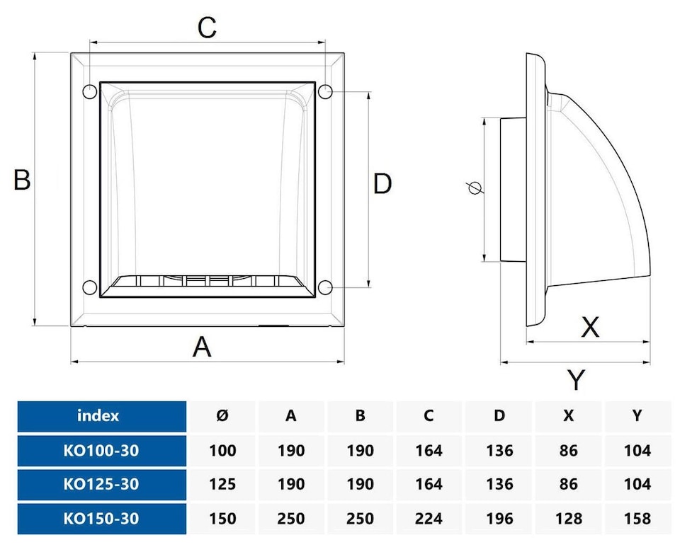 image 1 of 150mm Grey Vents Ventilation Grate Covering Return Flap ABS Outer Cover | Grey