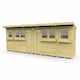 image 1 of 18 x 4 Feet Pent Summer Shed - Wood - L118 x W533 x H201 cm | Brown