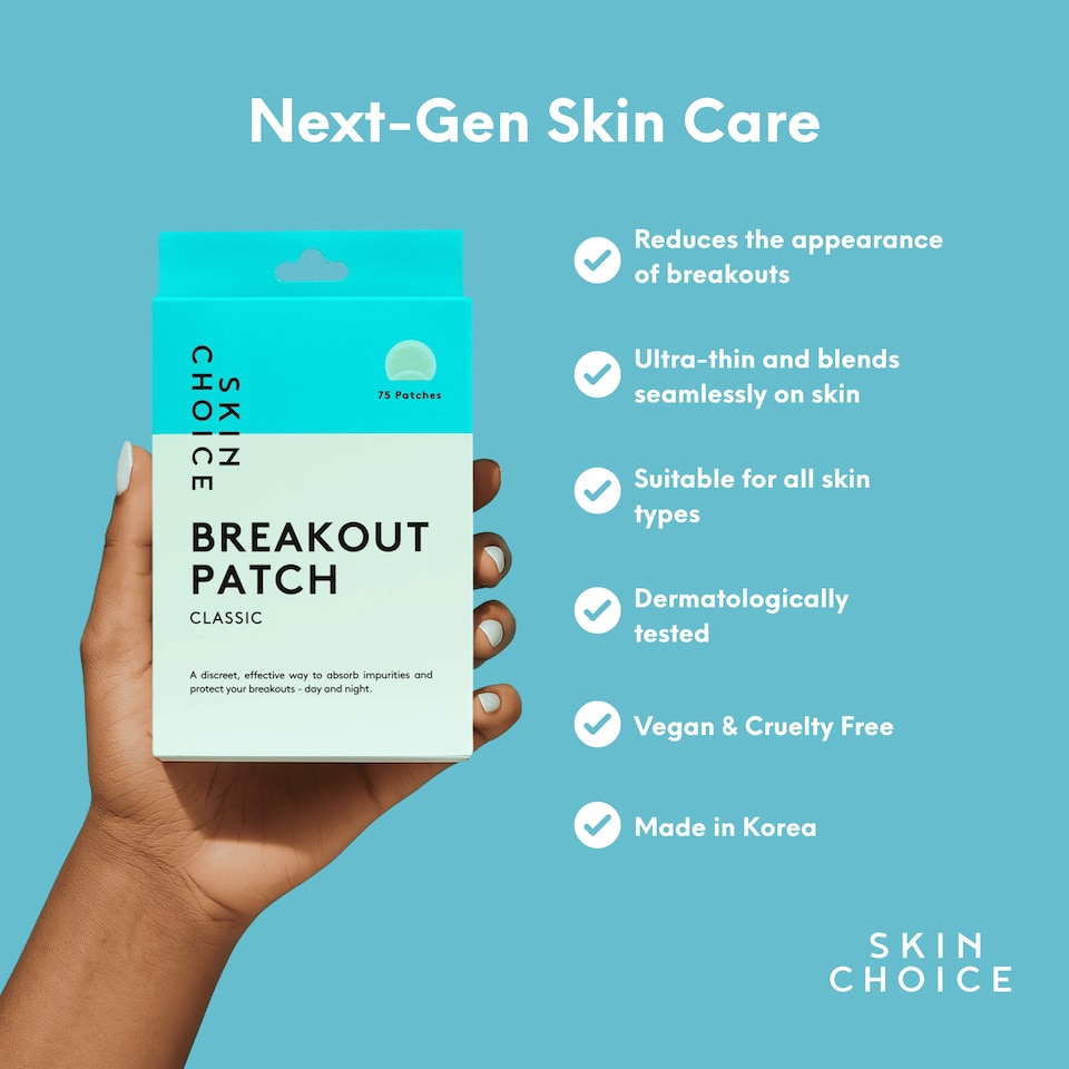 image 1 of Skin Choice Spot Patches - Breakout Patch Classic, Hydrocolloid Pimple Patches (75pcs)