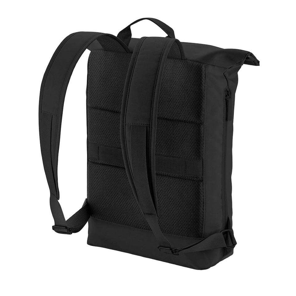 image 1 of Bagbase Simplicity Lite Roll Top Backpack - Black - One Size