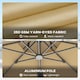 image 5 of Outsunny 3m Cantilever Parasol Solar Lights Power Bank Base Beige