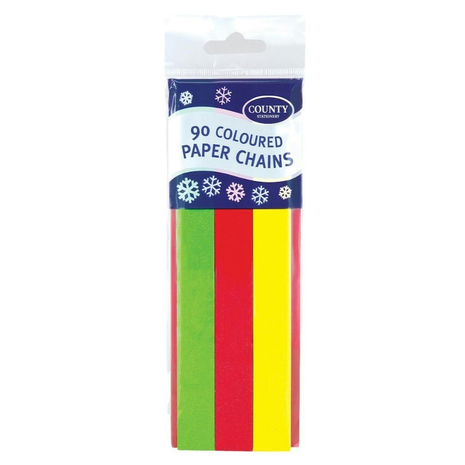 image 1 of 90 Paper Chain Strips (Makes Over 5m Chain)