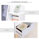 image 5 of HOMCOM Nordic Style Bedside Table End Table Nightstand With Drawer