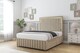 image 2 of Sloomy Boston Gold Almond Coniston Divan Bed With Mattress 4 Drawers With 26" Strutted Headboard & 12" Matching Footboard 4' Small Double | Cream | Almond | Small Double | 1